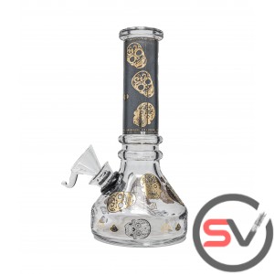 CALAVERA SKULL BLACK MINI BEAKER 6'